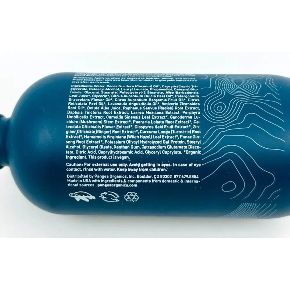 Pangea Egyptian Geranium & Bergamot Hand Cream 15.6 fl oz Glass Bottle *NEW